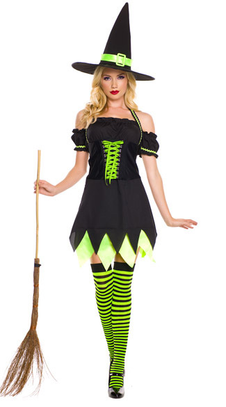 F1501  Holly Dark Witch Costume
